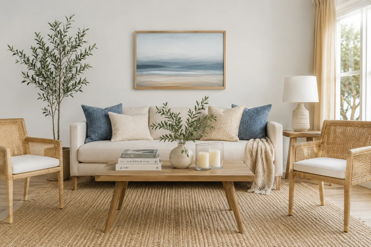 Why Most Coastal Living Rooms Feel Cheap (And How to Create a Designer Look Instead)