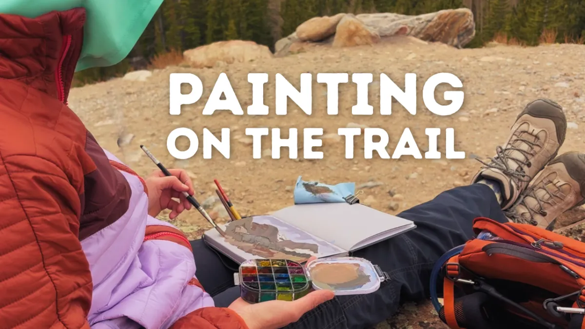 Painting along the trail