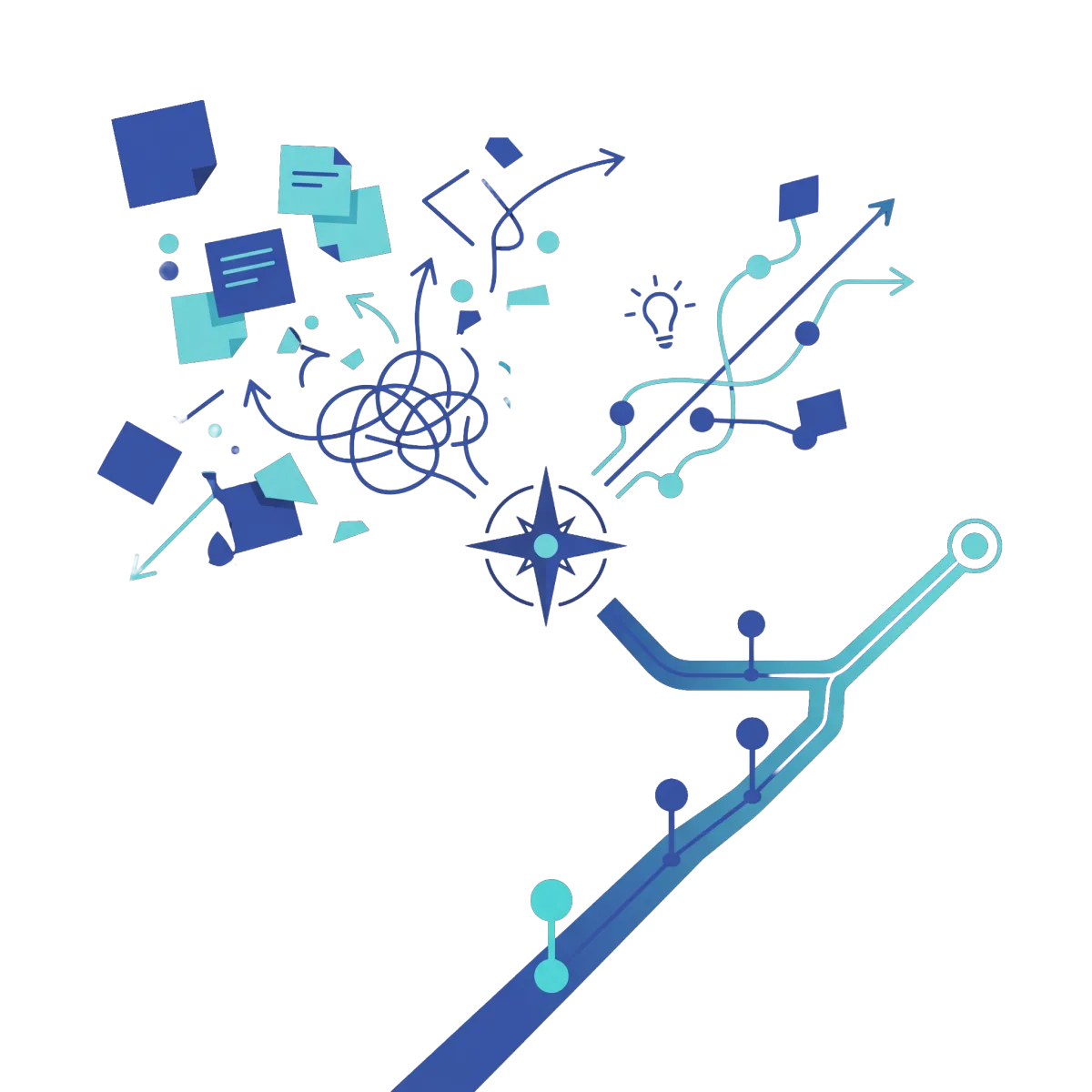 Strategic roadmap graphic