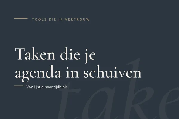 Todoist ervaring: taken die je agenda in schuiven