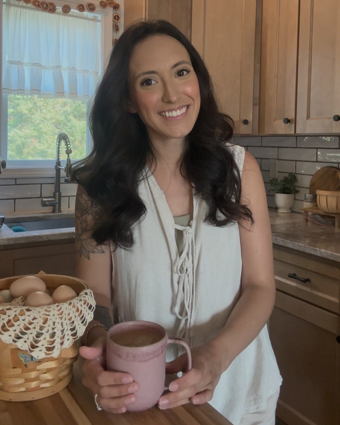 Cozy homemaking table