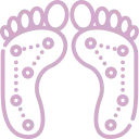 Icon indicating the practitioner is a trained foot health practitioner