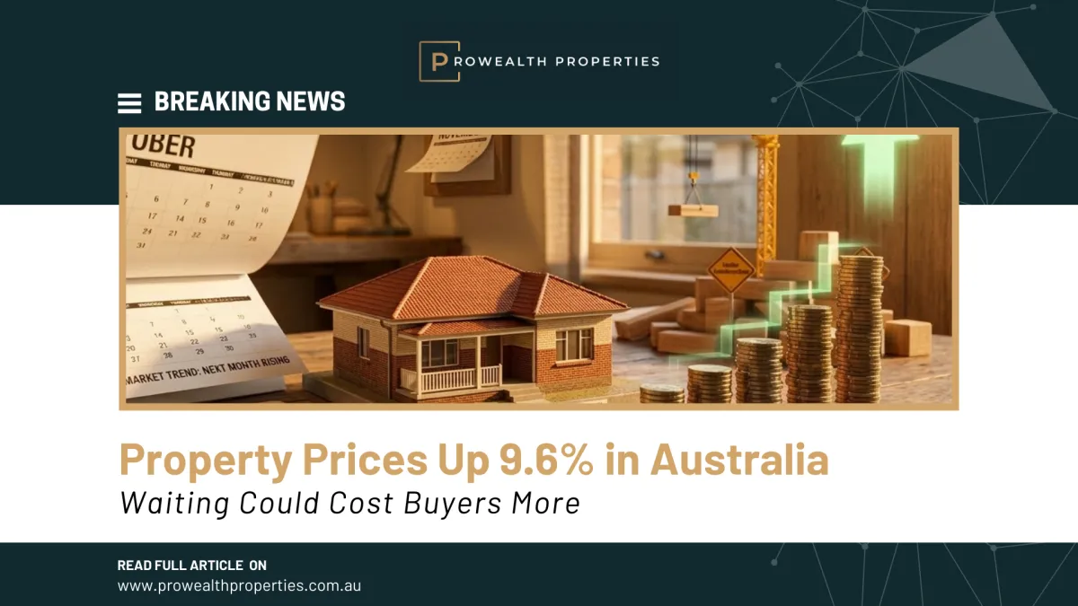 Australia’s property market sees a 9.6% price increase in 2026.