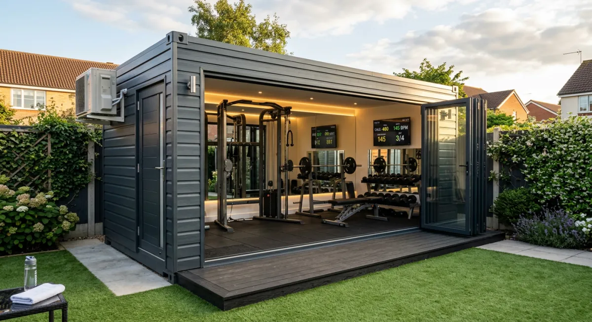 Modular outdoor classroom setting