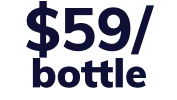 $59 per bottle