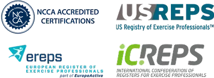 Accredited by Major Fitness Organizations