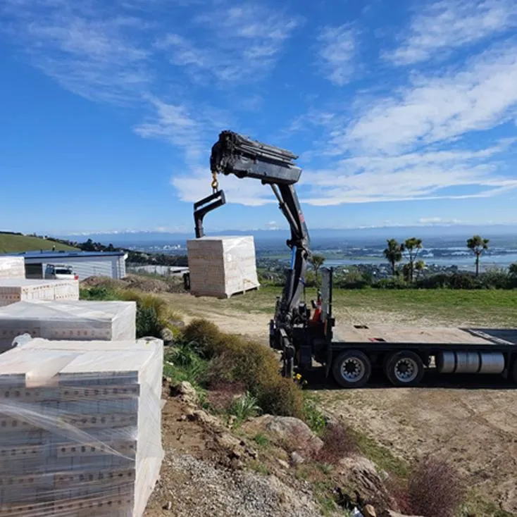 Spa pool delivery with Hiab truck Selwyn Canterbury