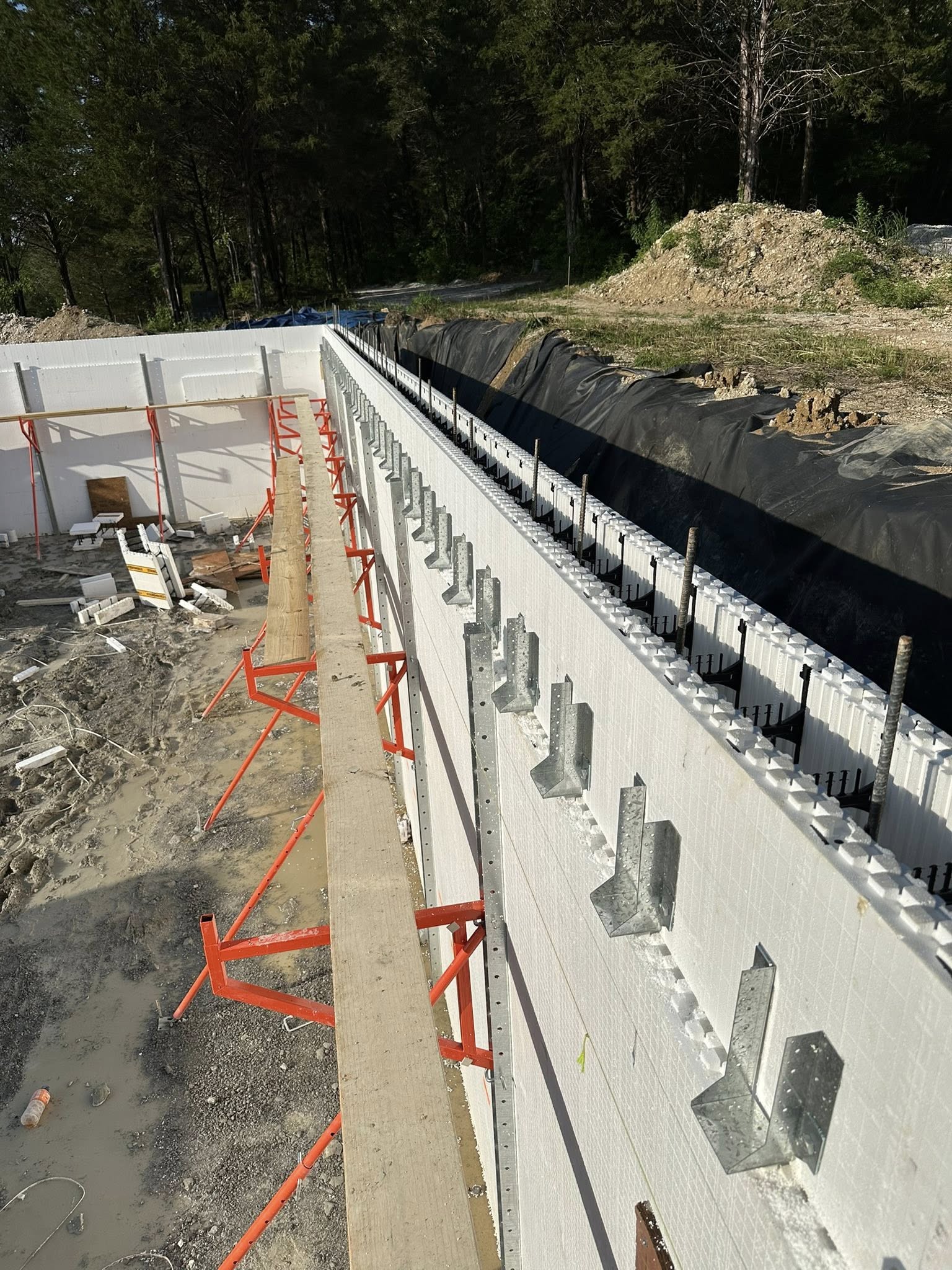 Heavy-duty ICF joist hanger by Burmon Building Products for residential construction project in Warwick, RI