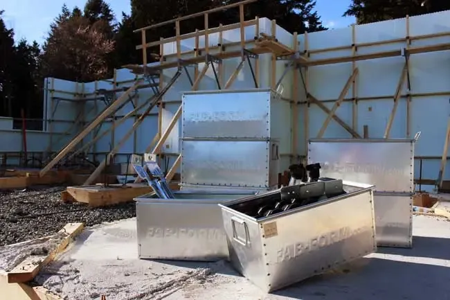 Complete Fab-Form ICF foundation system with Fastfoot Monopour and Zont bracing