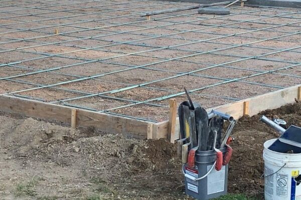 Close-up of MST-BAR used for concrete flatwork in Wittman, AZ