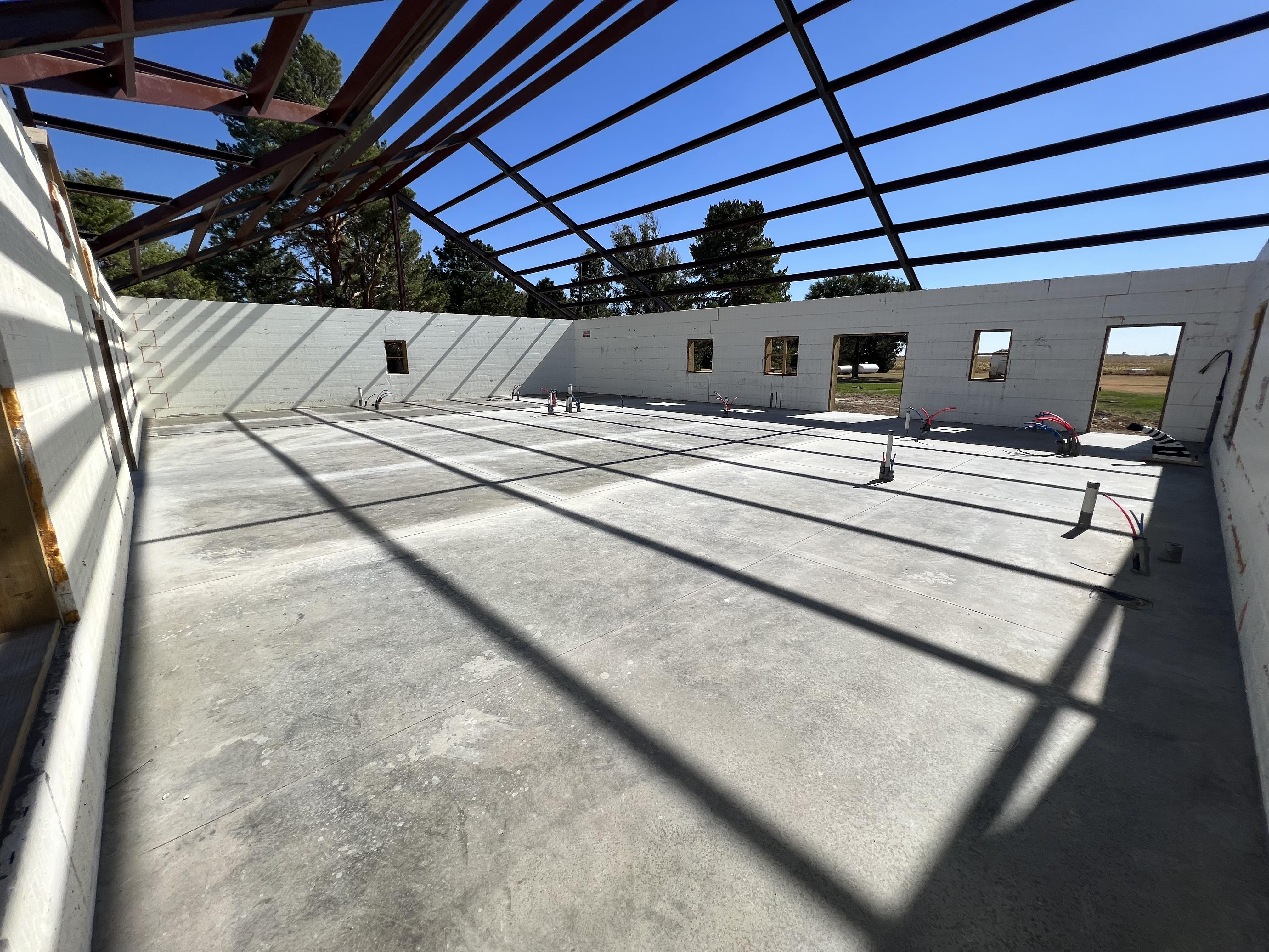 ICF and Steel Beam Jobsite