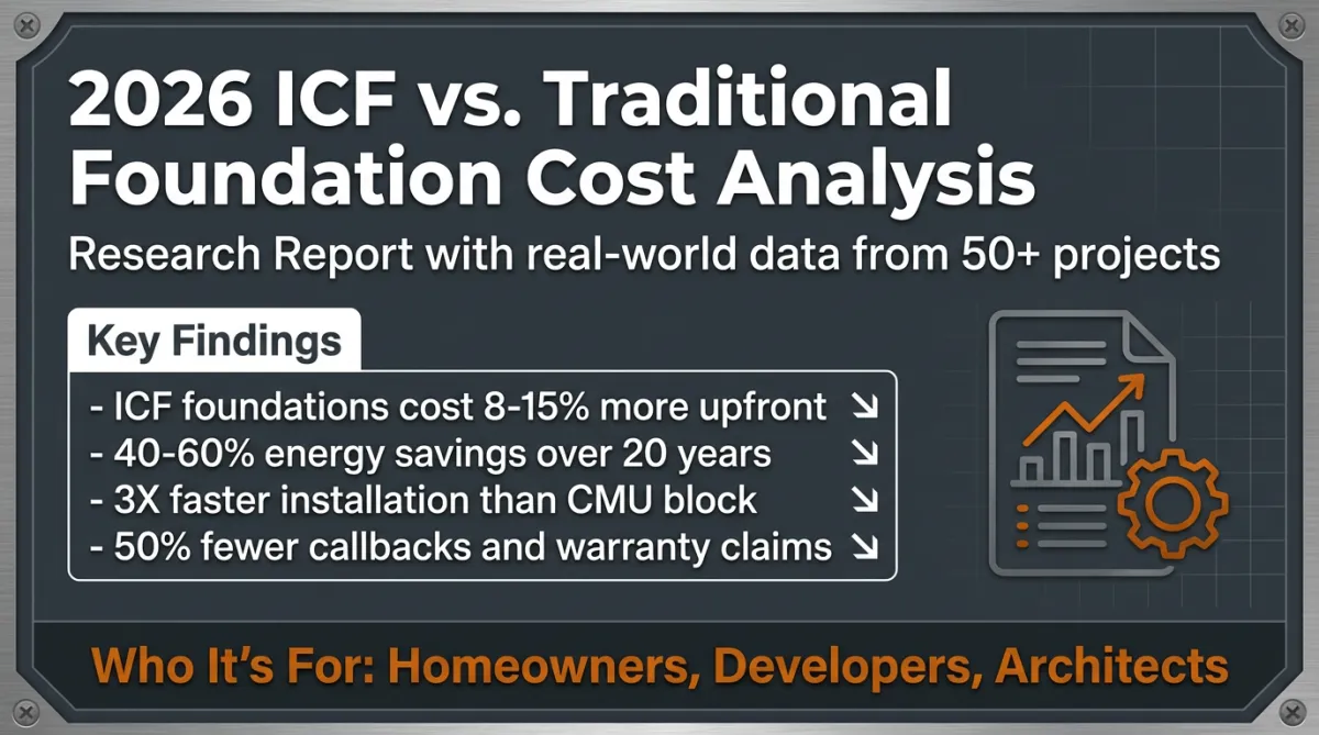 Graphic for 2026 ICF vs Traditional Foundation Cost Analysis