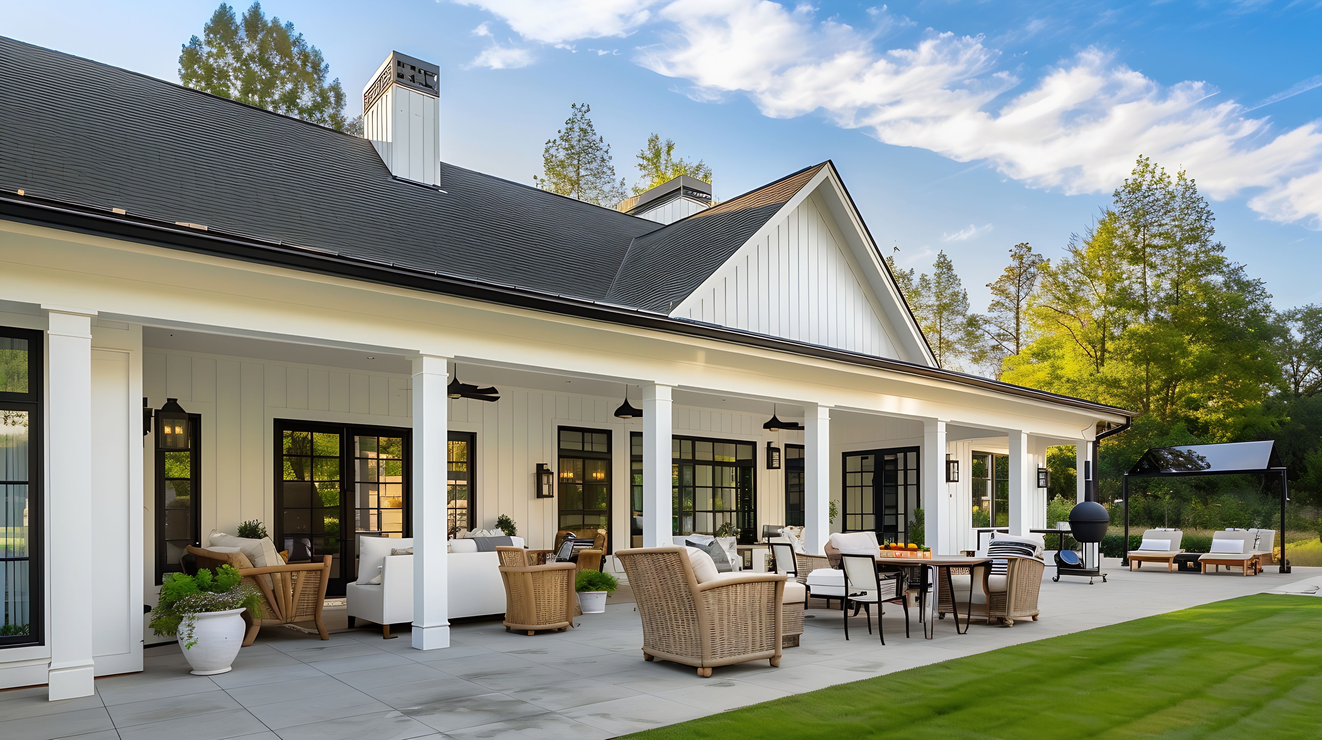 Finished ICF home exterior with deep window sills showing no visible difference from wood-framed construction