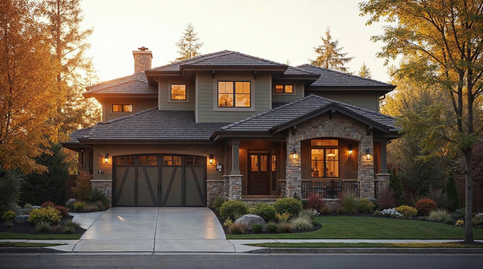 Suburban custom craftsman ICF home