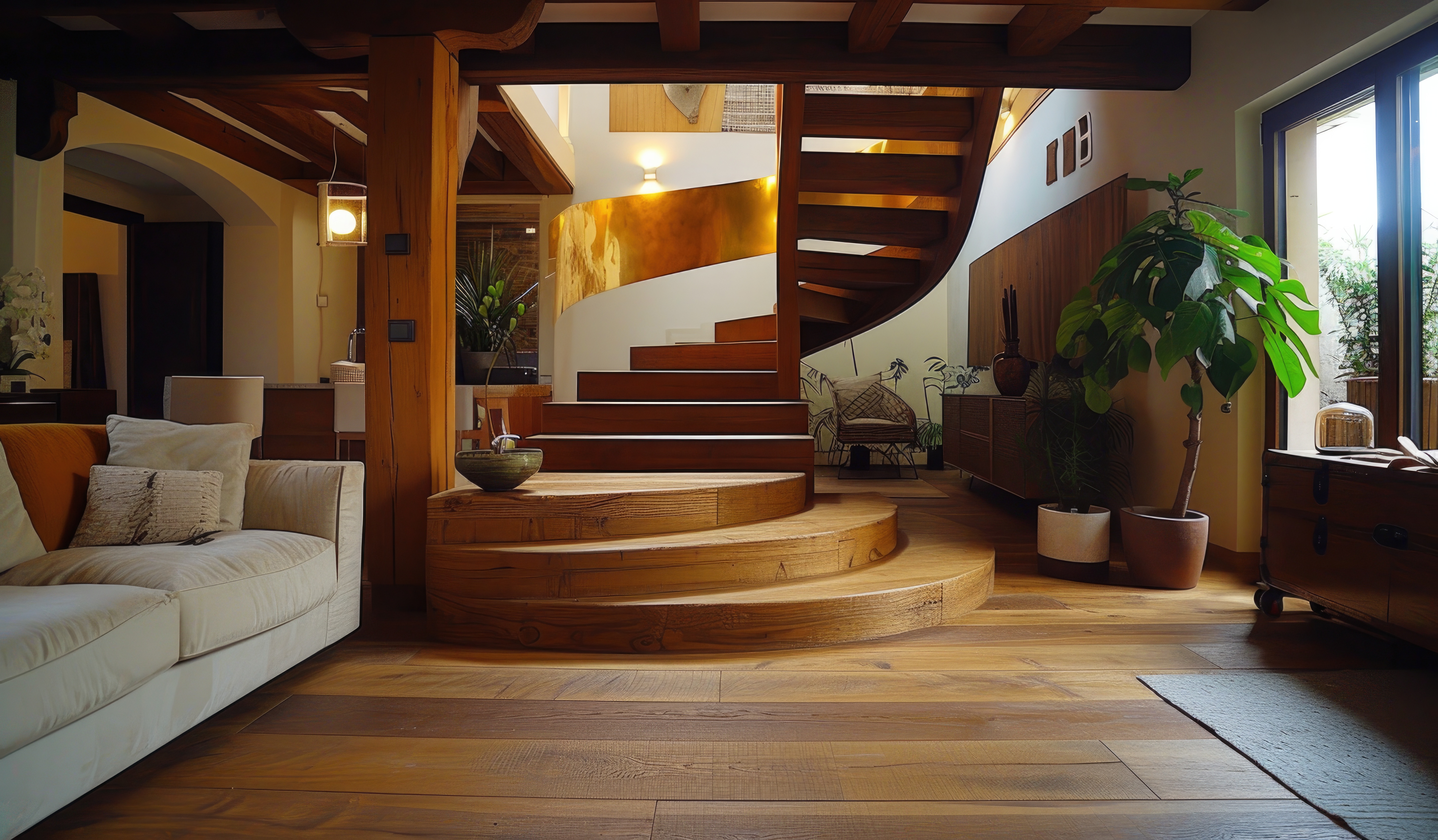 ICF Basement with natural light from windows