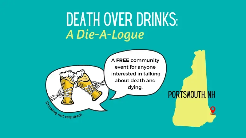 Death Over Drinks Event being held monthly at Stroll Cafe in Portsmouth