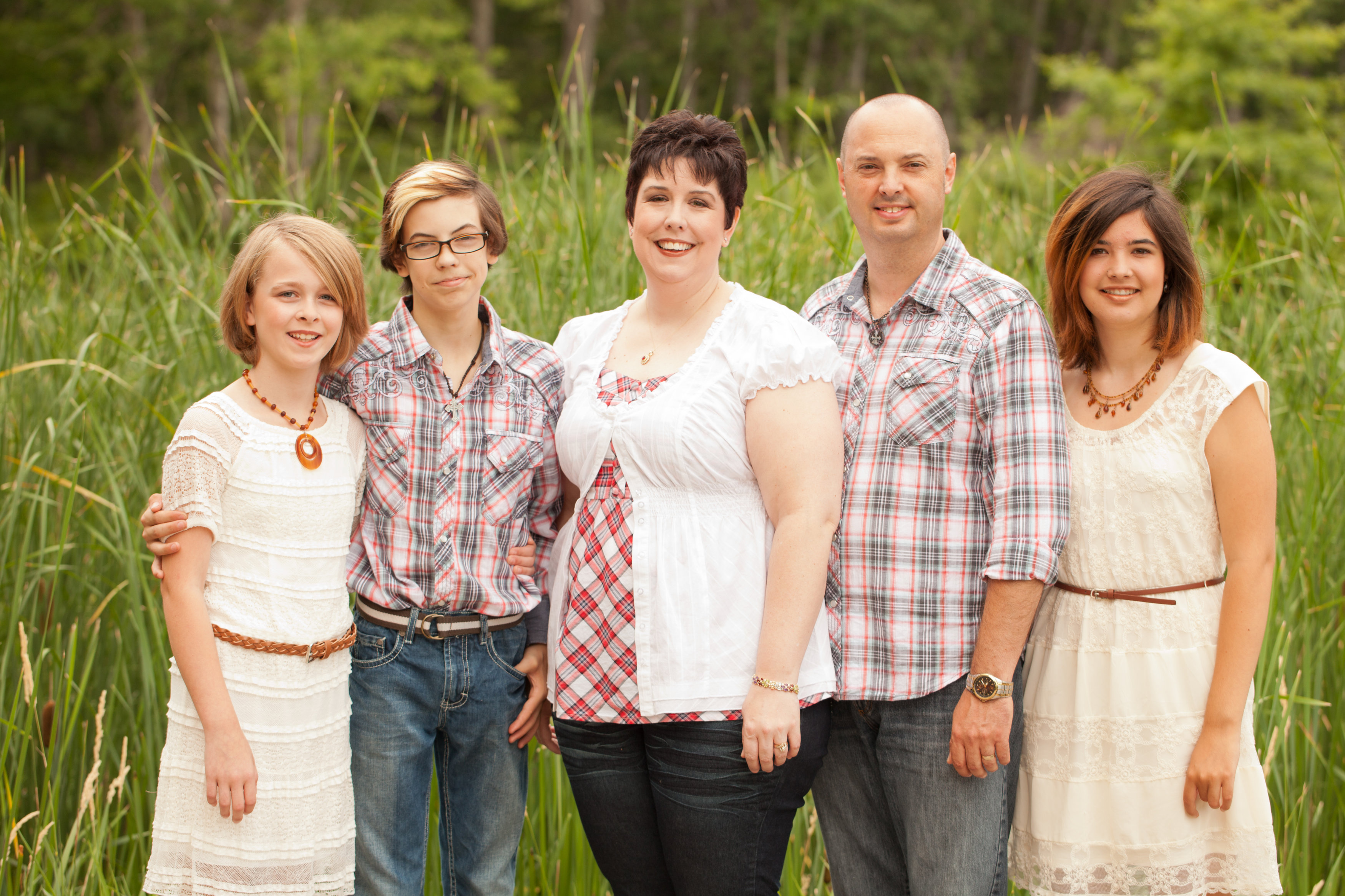 Nathalie's family picture including Dan