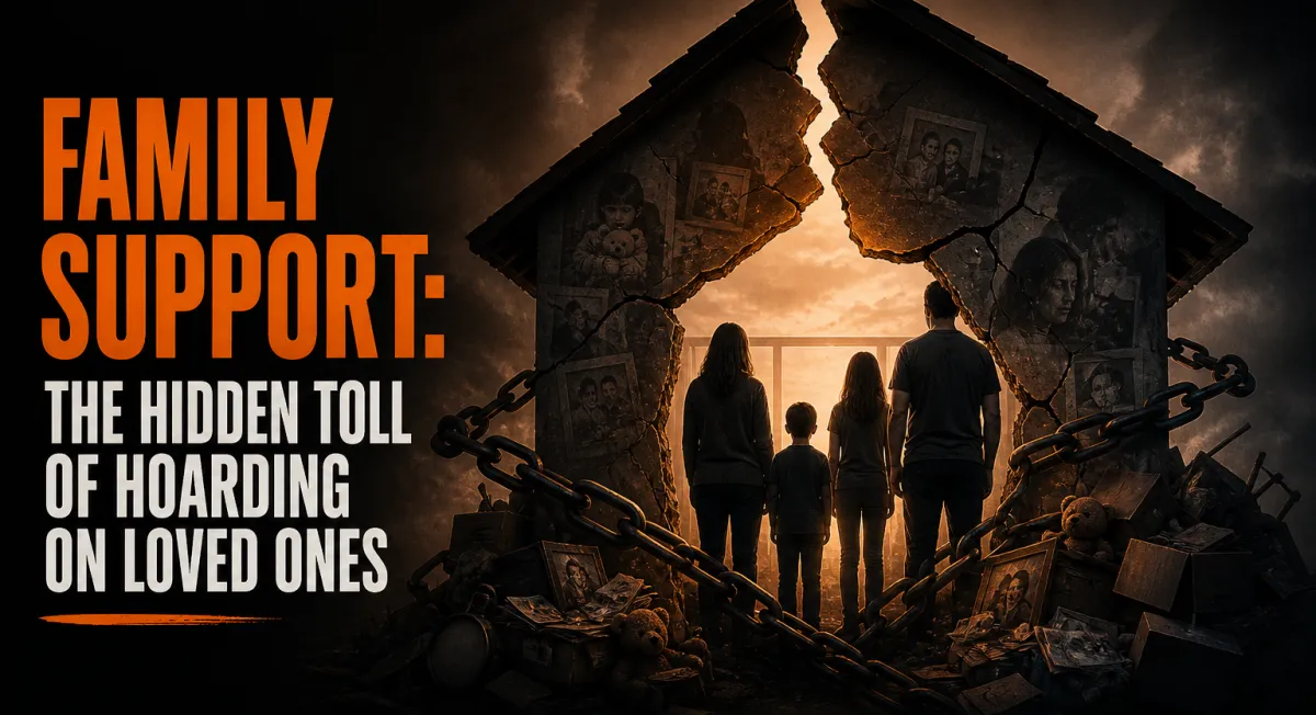 family facing hoarding challenges together