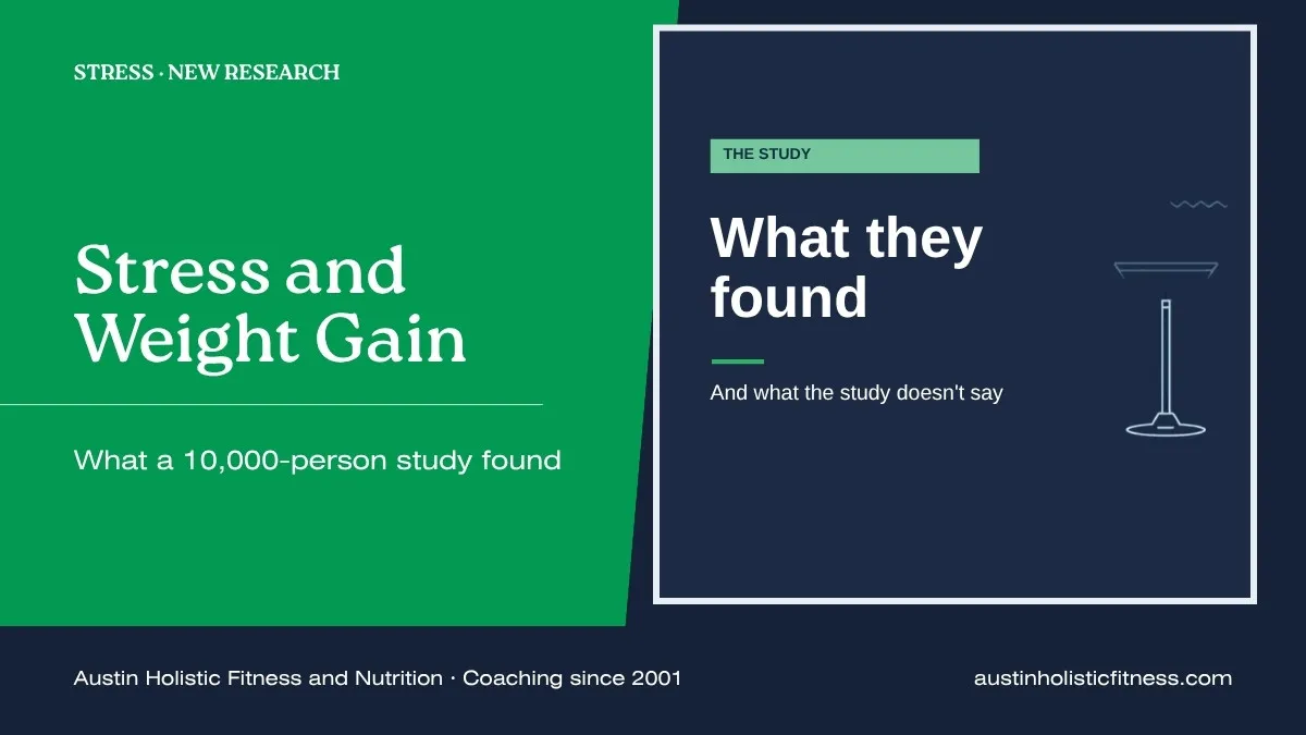 Stress and Weight Gain: what a 10,000-person study found