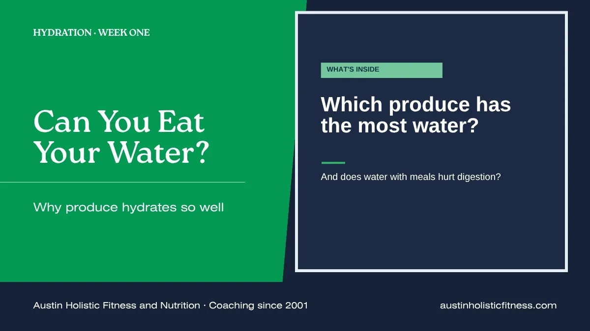 Can you eat your water? Why fruits and vegetables hydrate so well