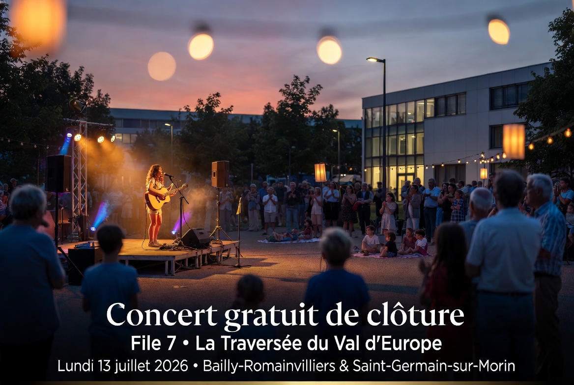 File 7 : concert gratuit de clôture le 13 juillet à Bailly-Romainvilliers