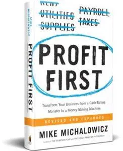 Book with title "Profit First"