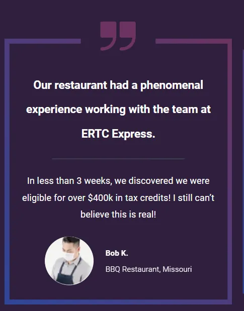 Image -successful ERTC claim