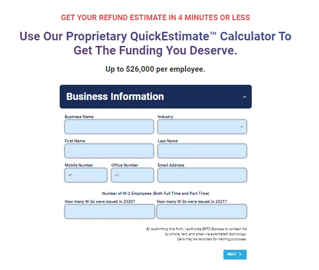 Image - ERTC EXPRESS Calculator