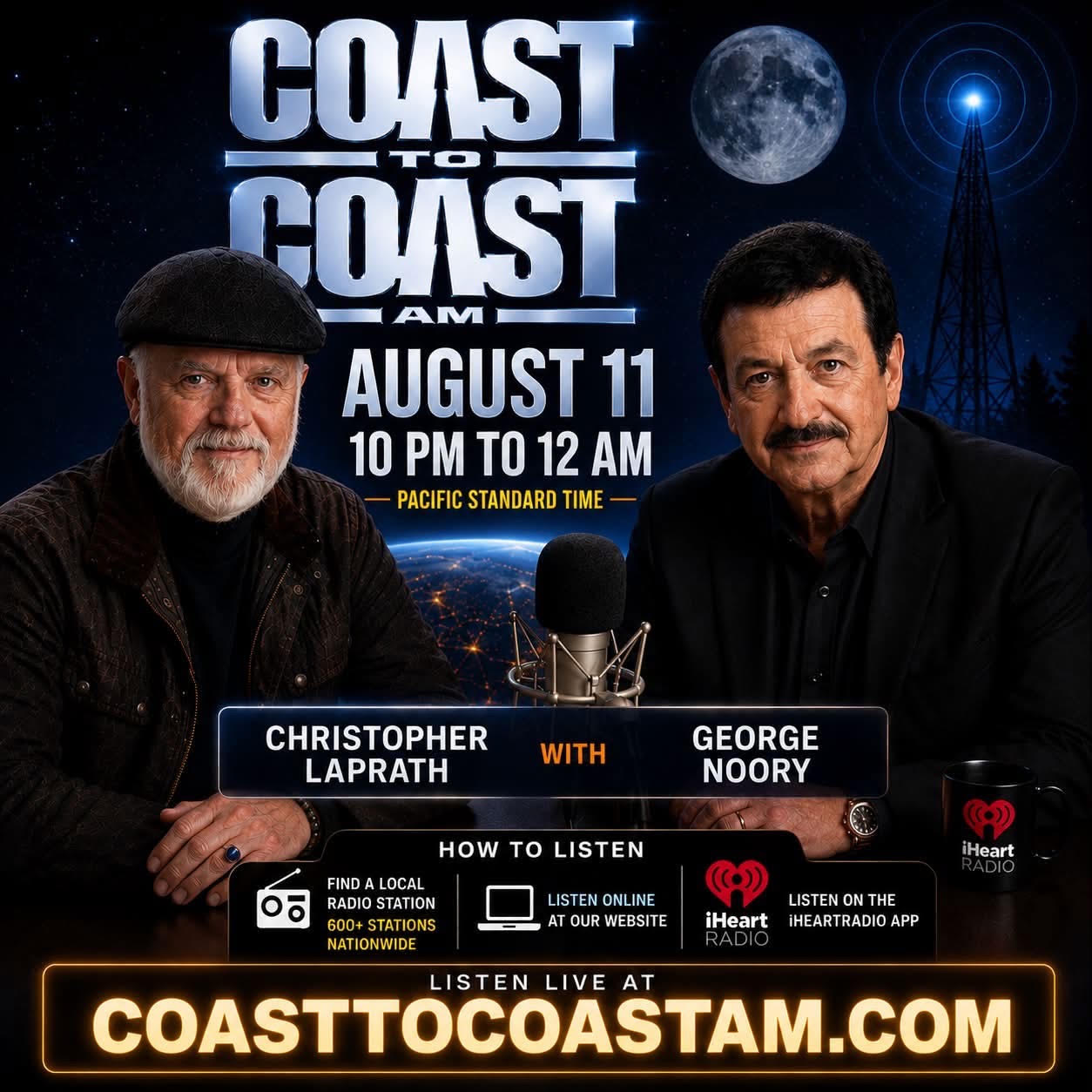Coast to Coast AM radio appearance