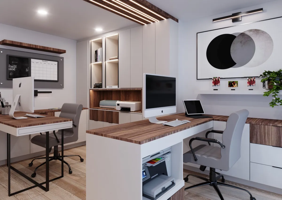 green potted plant on table