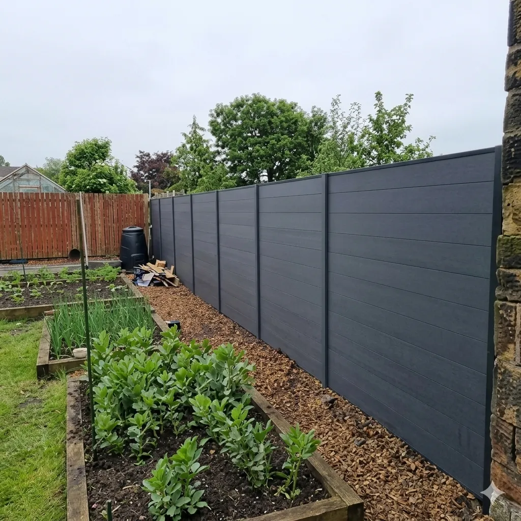 Irrigation system plan with planting beds and walkways — summer — medium