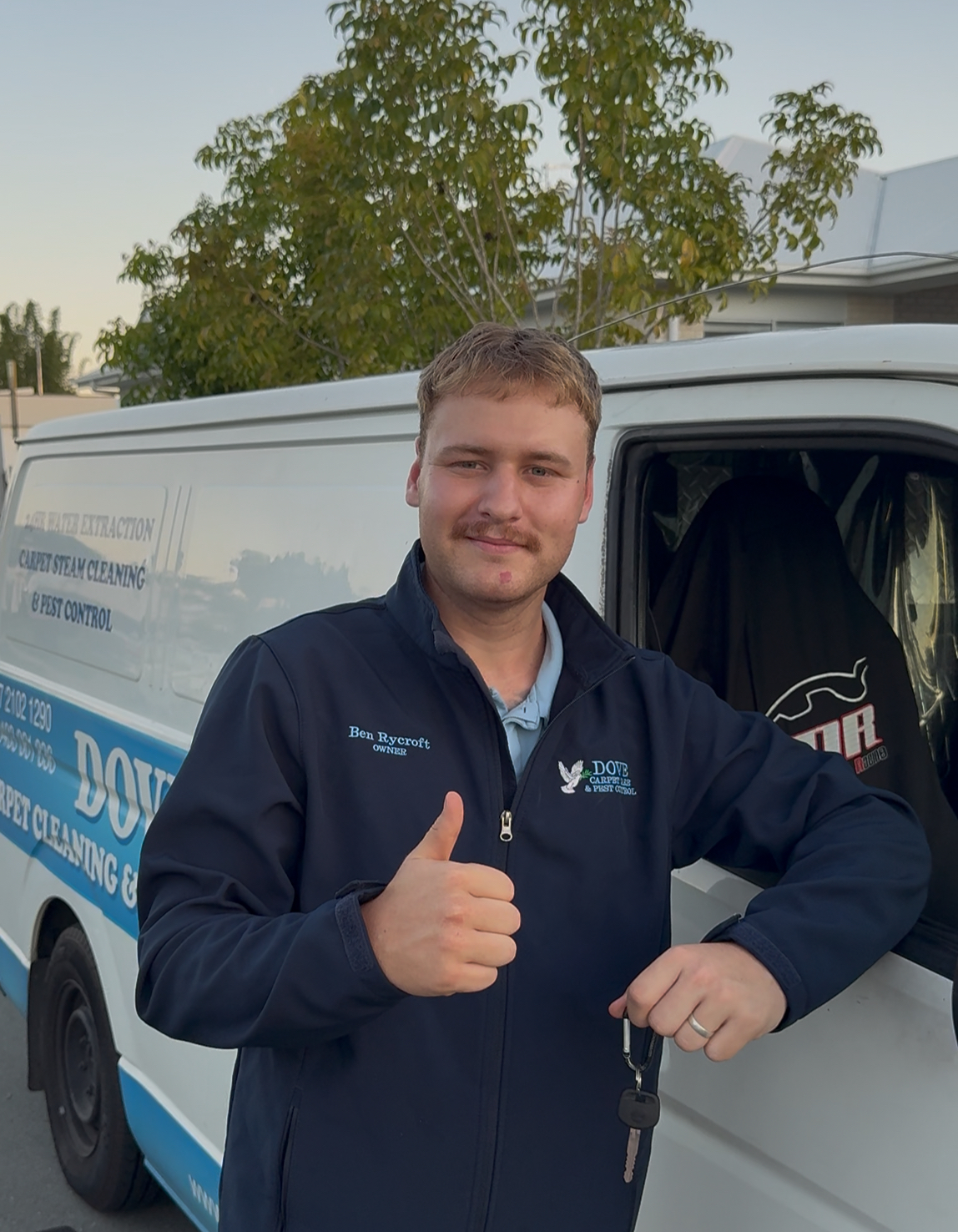 The owner of Dove Clean Ben Rycroft