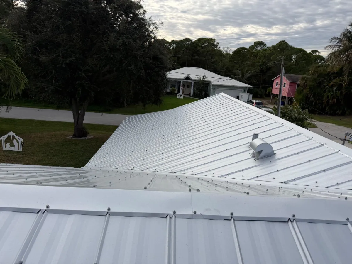 Commercial roof replacement on the Treasure Coast