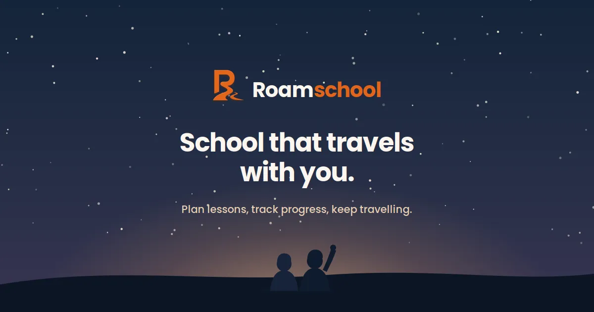 Roamschool customer facing educational app interface