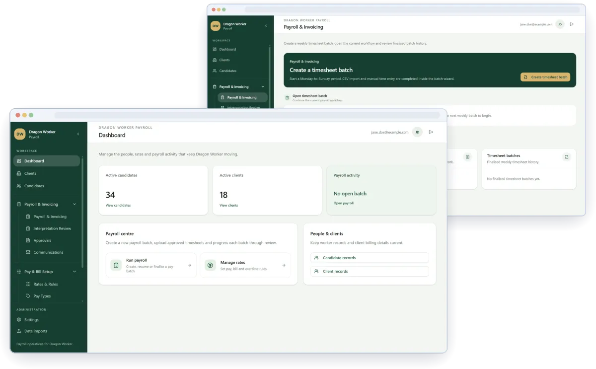 Approved Operations Hub screen
