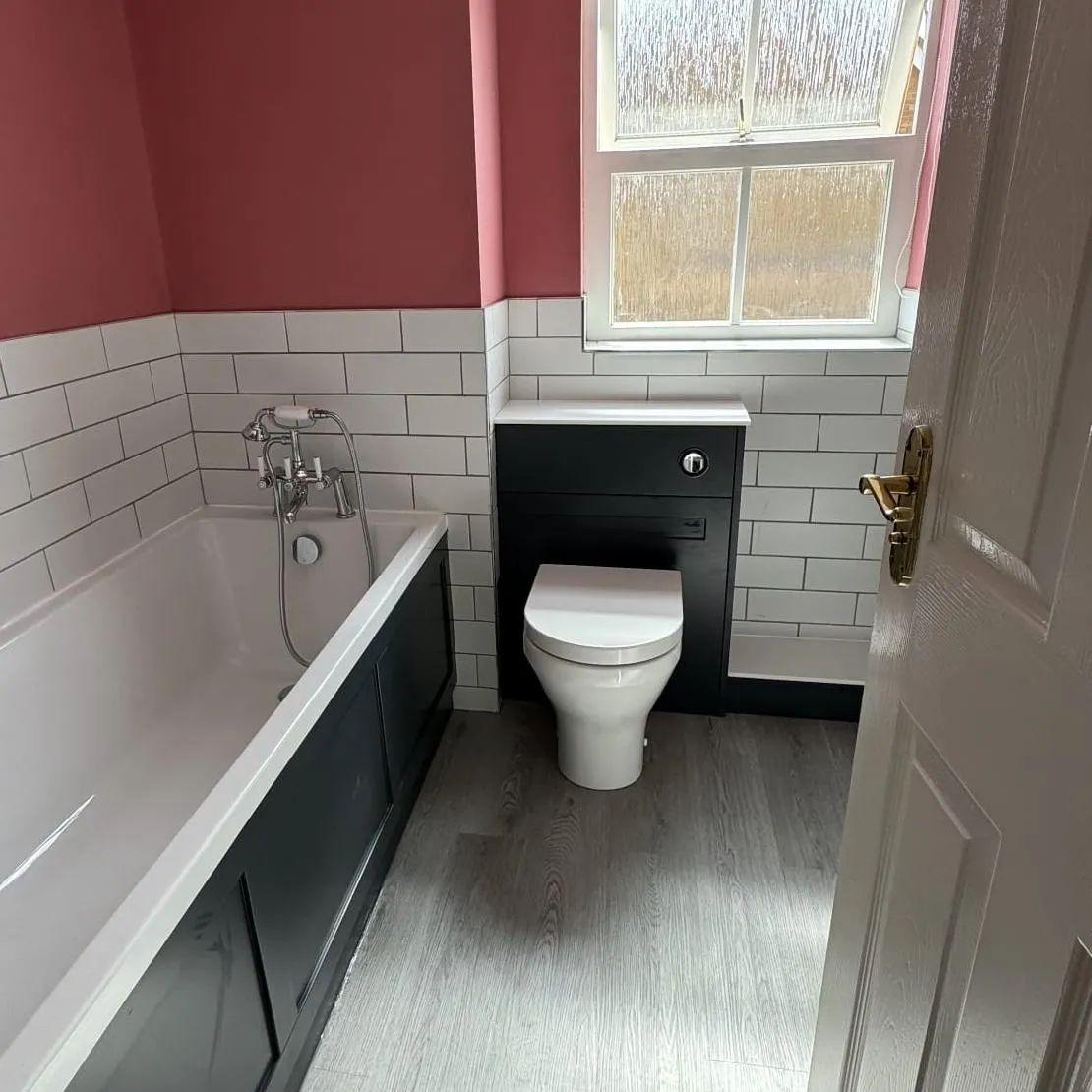Toilet repair and replacement in Portishead fitting a new toilet