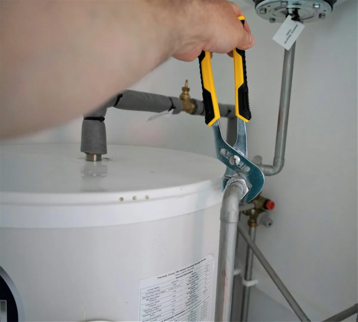 Boiler installation in Portishead fitting a new gas boiler