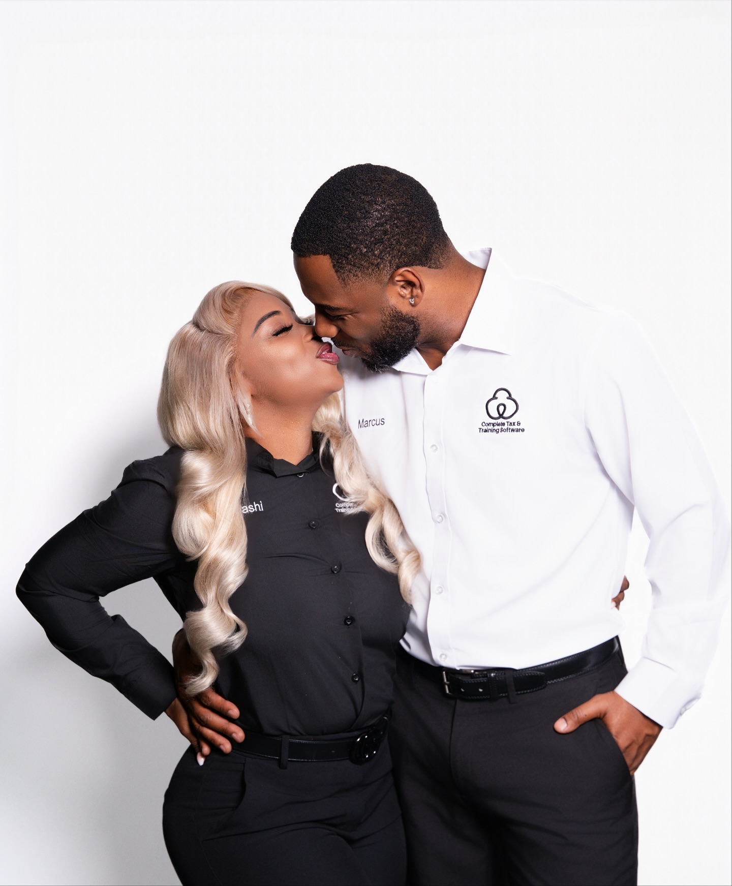 Entrepreneurial couple making business decisions with a foundation of faith