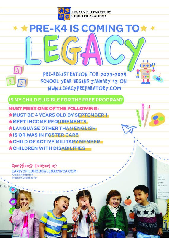 PRE-K4 is coming to Legacy PCA