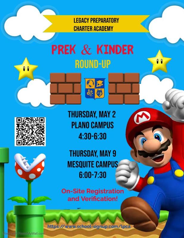 PRE-K- KINDER ROUND UP