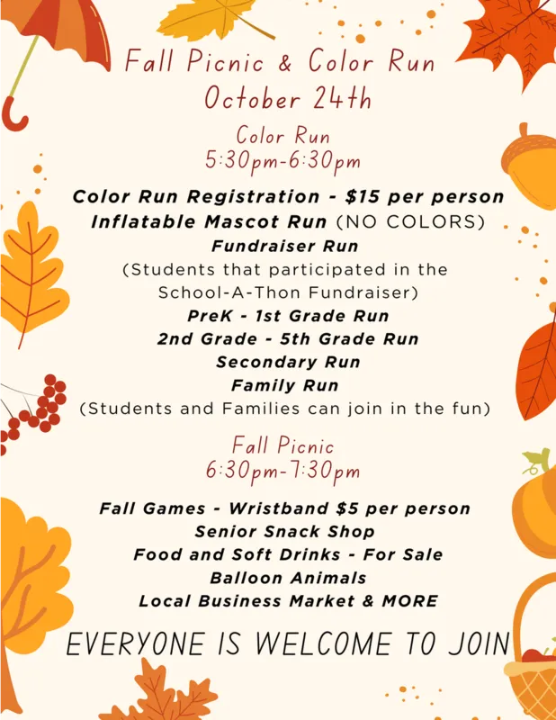 Fall Picnic & Color Run