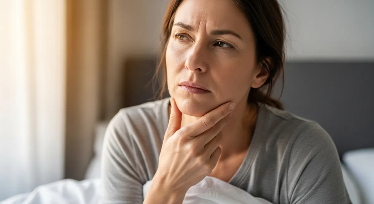 Mâchoire douloureuse au réveil ? Causes et solutions douces