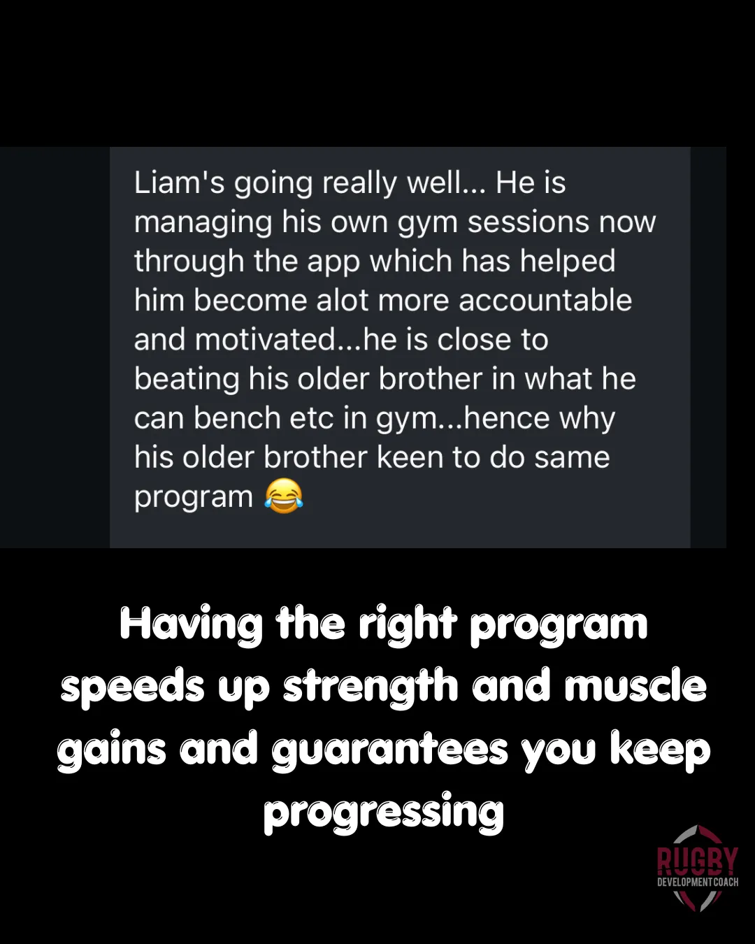 Parent speed and pull ups testimonial