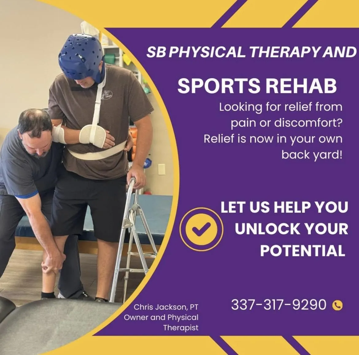 Chris Jackson, physical therapist at South Beau Physical Therapy & Sports Rehab