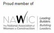 Proud member of The National Association of Women in Contruction