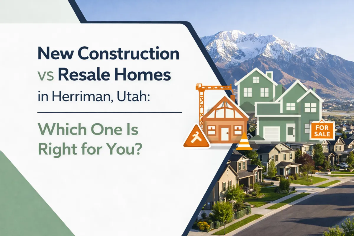New Construction vs Resale Homes in Herriman, Utah: Which One Is Right for You?
