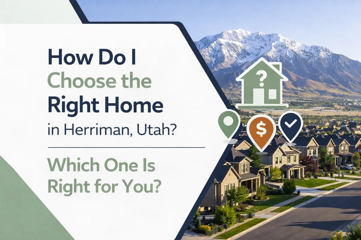 How Do I Choose the Right Home in Herriman, Utah?