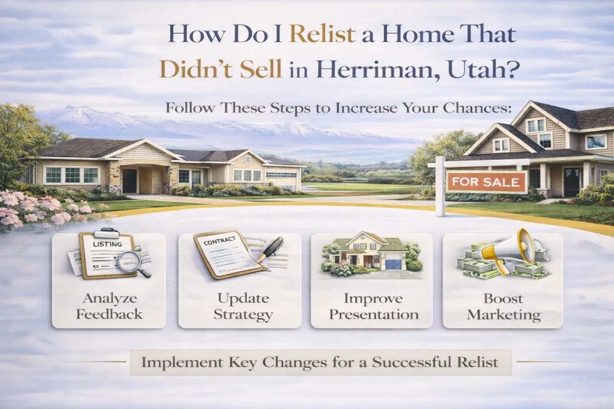 How Do I Relist a Home That Didn’t Sell in Herriman, Utah?