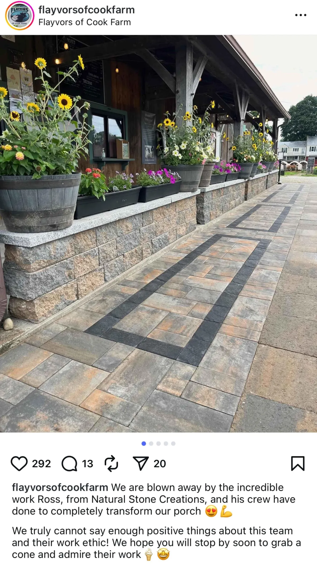 natural stone creations flayvors of cook farm testimonial