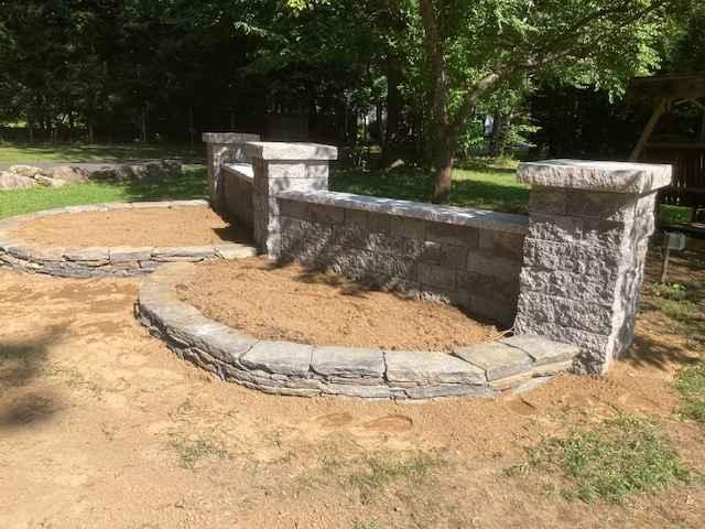 ashfield stone planting bed natural stone creations